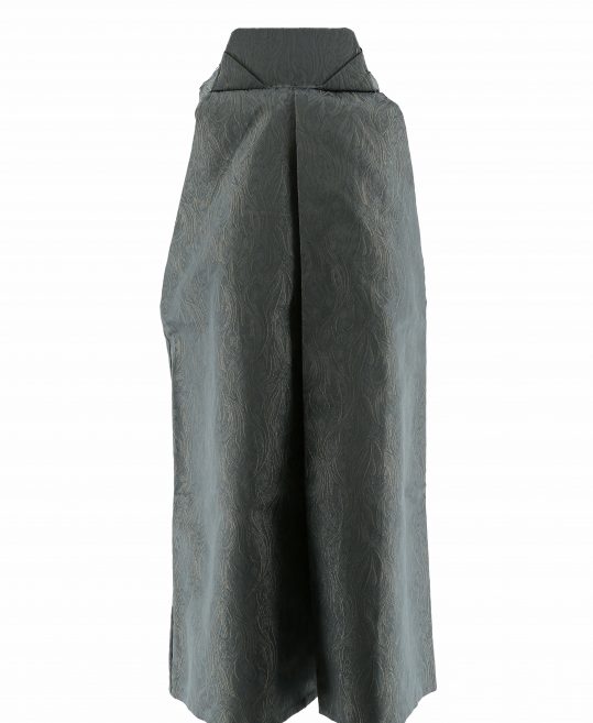 男性用袴単品レンタル(成人式・結婚式・卒業式)ブルーグレー・ペイズリー柄[身長170cm]No.76